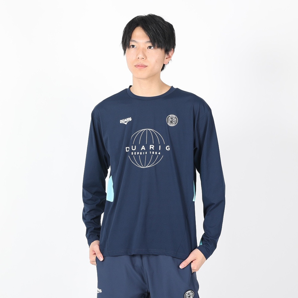 デュアリグ（DUARIG）（メンズ）サッカーウェア プラクティス長袖シャツ 4S0007-SCWR-741CD BLU 速乾