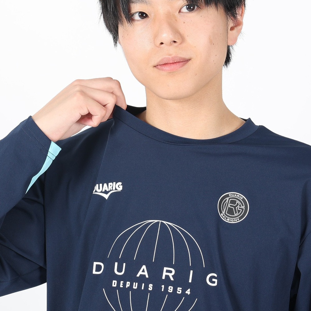 デュアリグ（DUARIG）（メンズ）サッカーウェア プラクティス長袖シャツ 4S0007-SCWR-741CD BLU 速乾