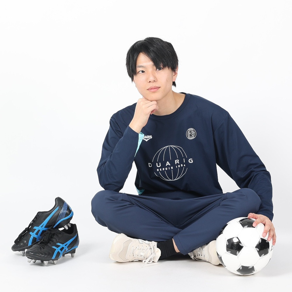 デュアリグ（DUARIG）（メンズ）サッカーウェア プラクティス長袖シャツ 4S0007-SCWR-741CD BLU 速乾
