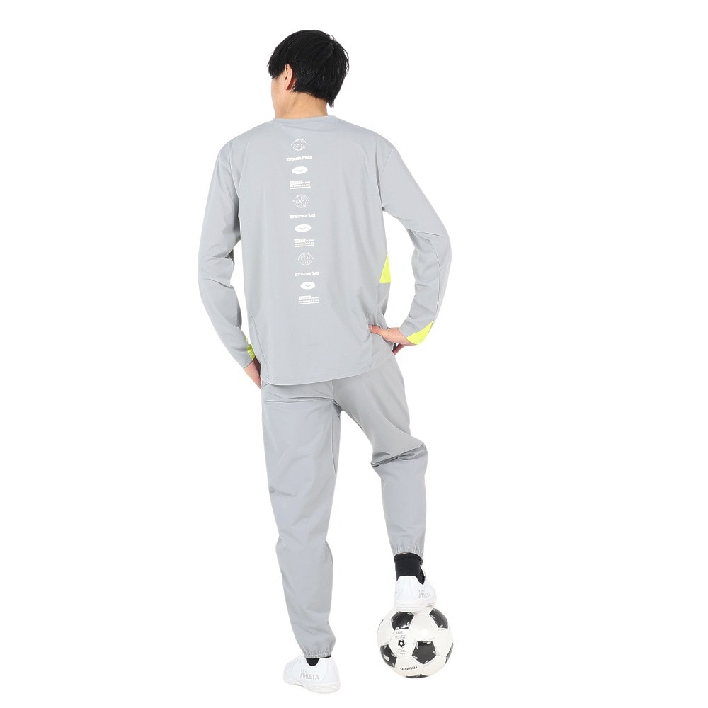 デュアリグ（DUARIG）（メンズ）サッカーウェア プラクティス長袖シャツ 4S0007-SCWR-741CD GRY 速乾