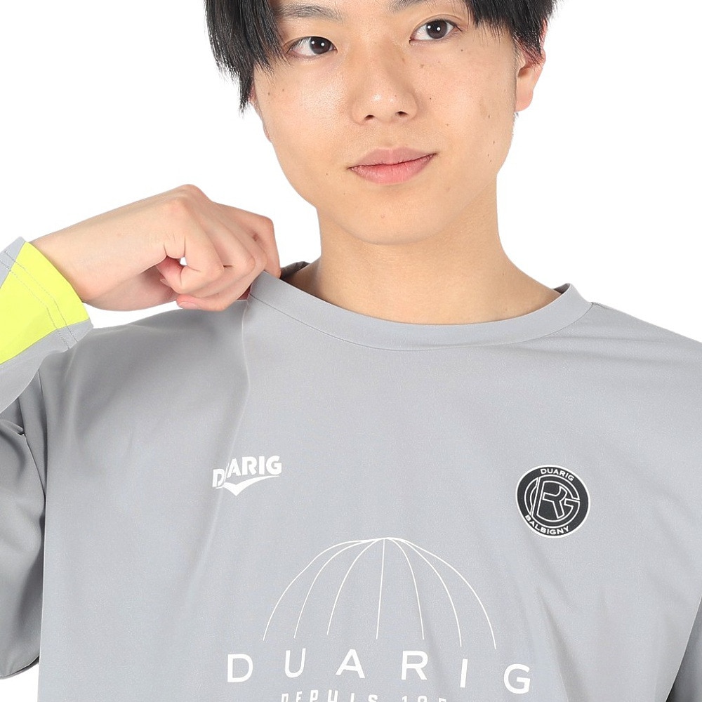 デュアリグ（DUARIG）（メンズ）サッカーウェア プラクティス長袖シャツ 4S0007-SCWR-741CD GRY 速乾