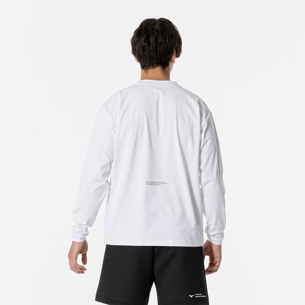 ミズノ（MIZUNO）（メンズ、レディース）サッカーウェア 長袖 ソフトドライTシャツ P2MAB06601
