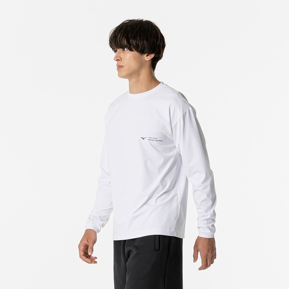ミズノ（MIZUNO）（メンズ、レディース）サッカーウェア 長袖 ソフトドライTシャツ P2MAB06601