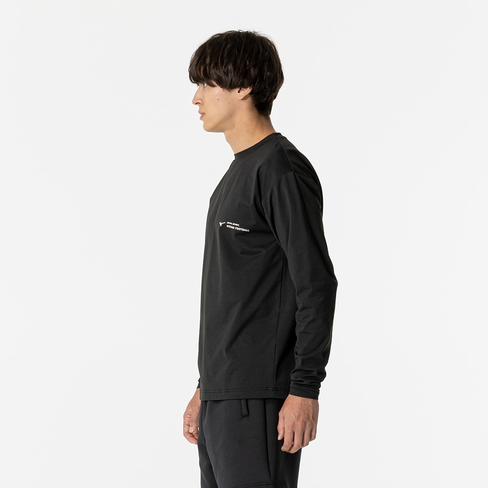 ミズノ（MIZUNO）（メンズ、レディース）サッカーウェア 長袖 ソフトドライTシャツ P2MAB06609