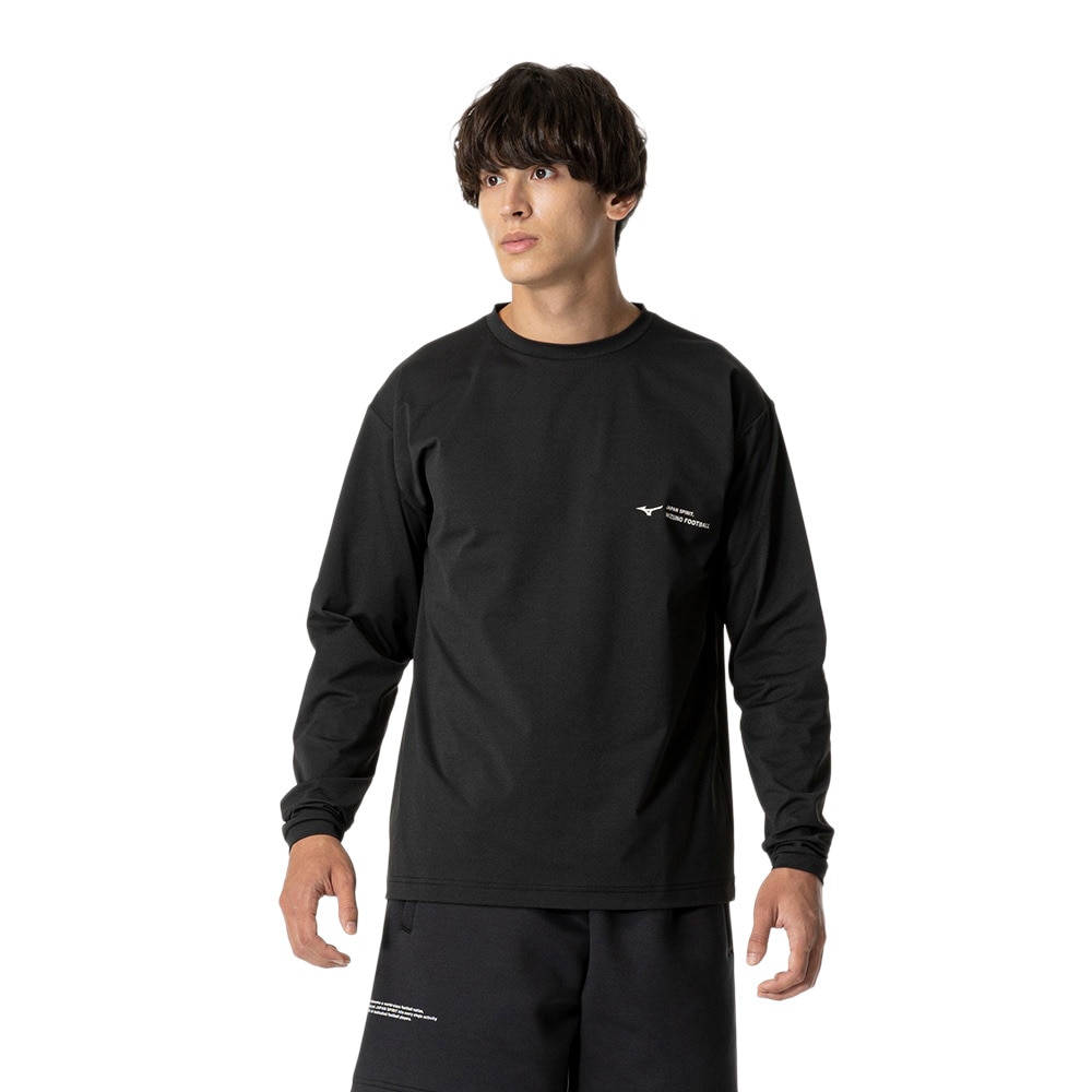 ミズノ（MIZUNO）（メンズ、レディース）サッカーウェア 長袖 ソフトドライTシャツ P2MAB06609