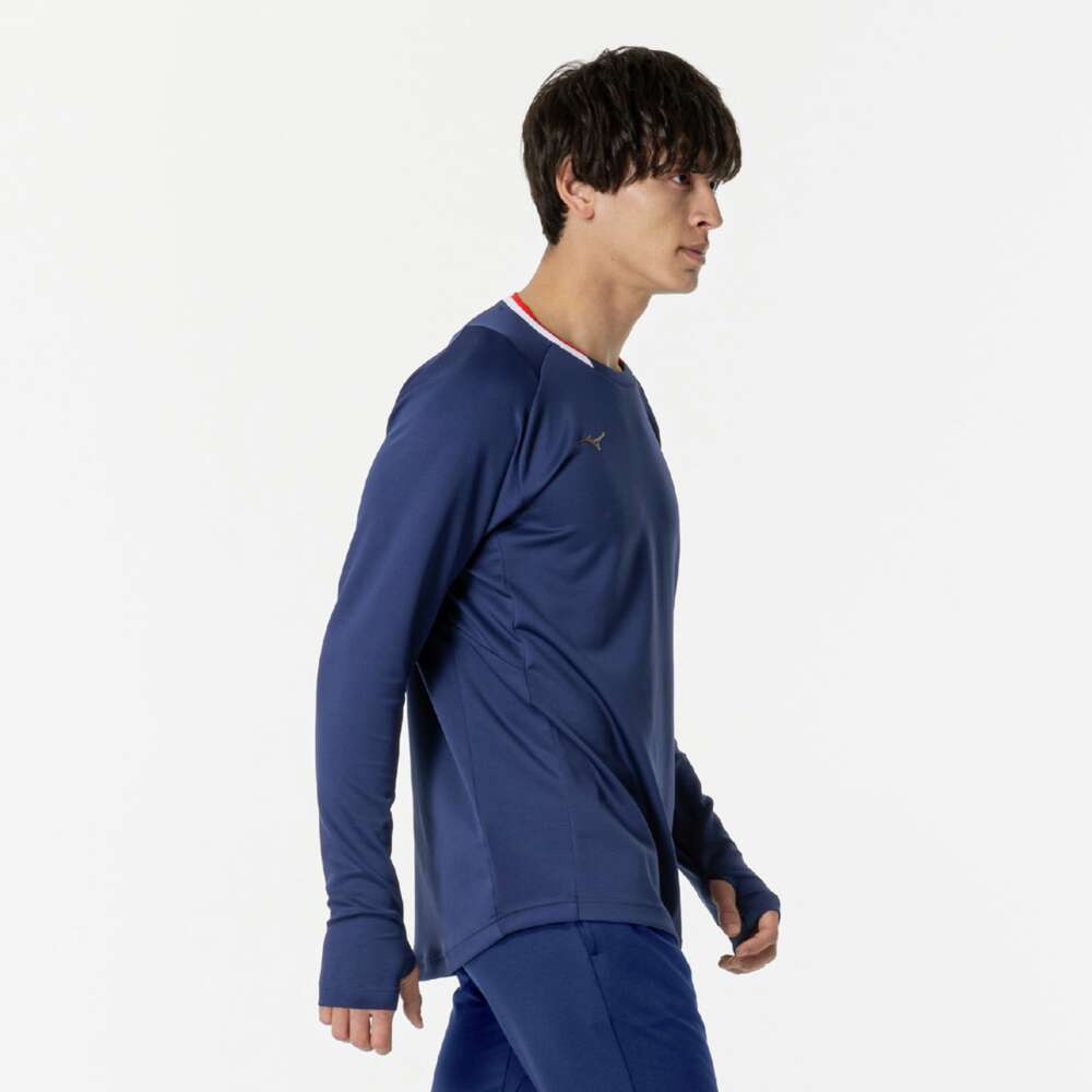 ミズノ（MIZUNO）（メンズ、レディース）サッカーウェア モレリア ロングスリーブフィールド 長袖シャツ P2MAB50111