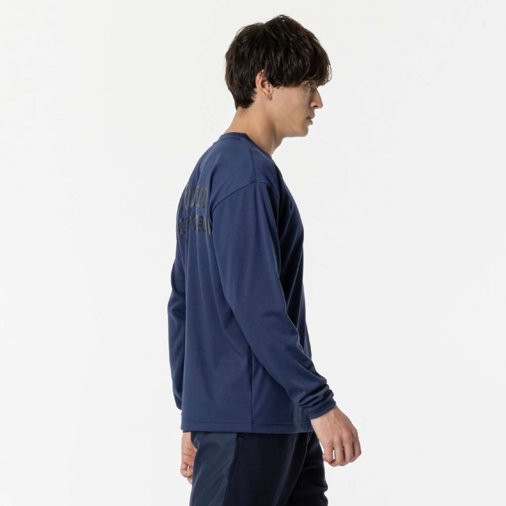 ミズノ（MIZUNO）（メンズ、レディース）サッカーウェア モレリア バックプリント 長袖Tシャツ P2MAB55611