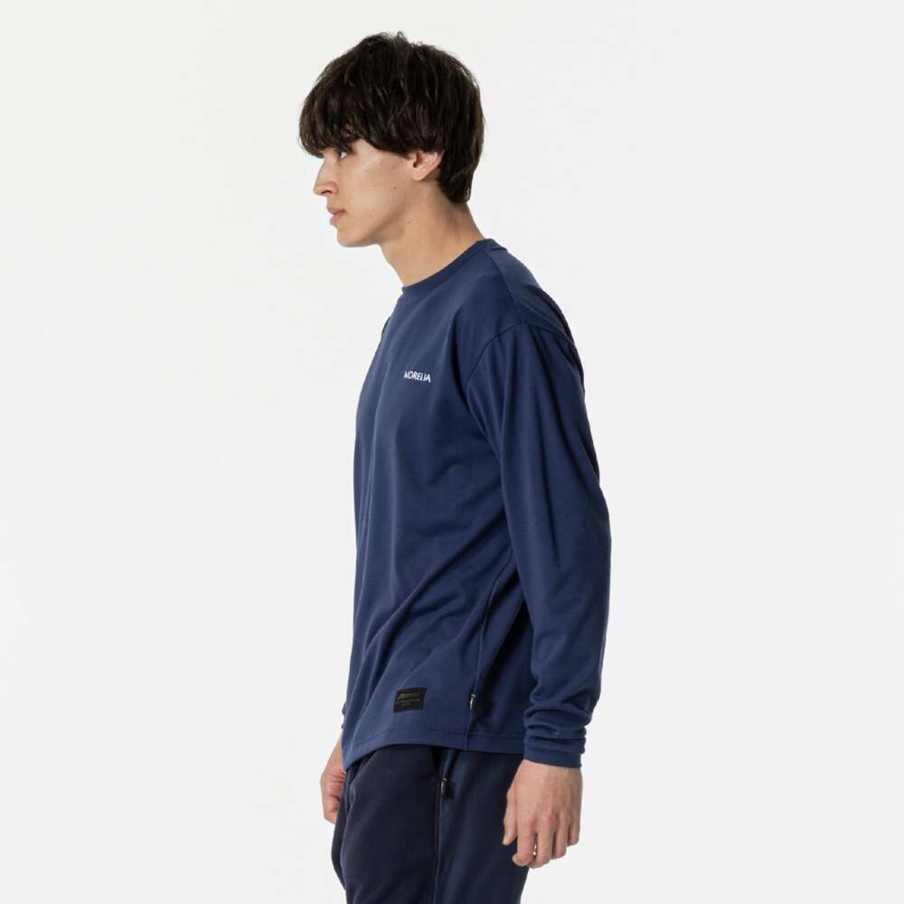 ミズノ（MIZUNO）（メンズ、レディース）サッカーウェア モレリア バックプリント 長袖Tシャツ P2MAB55611