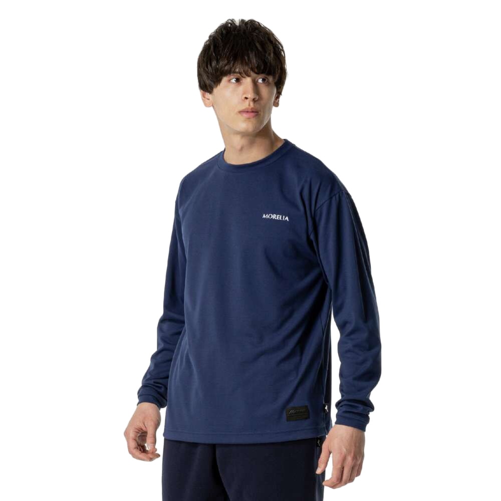 ミズノ（MIZUNO）（メンズ、レディース）サッカーウェア モレリア バックプリント 長袖Tシャツ P2MAB55611