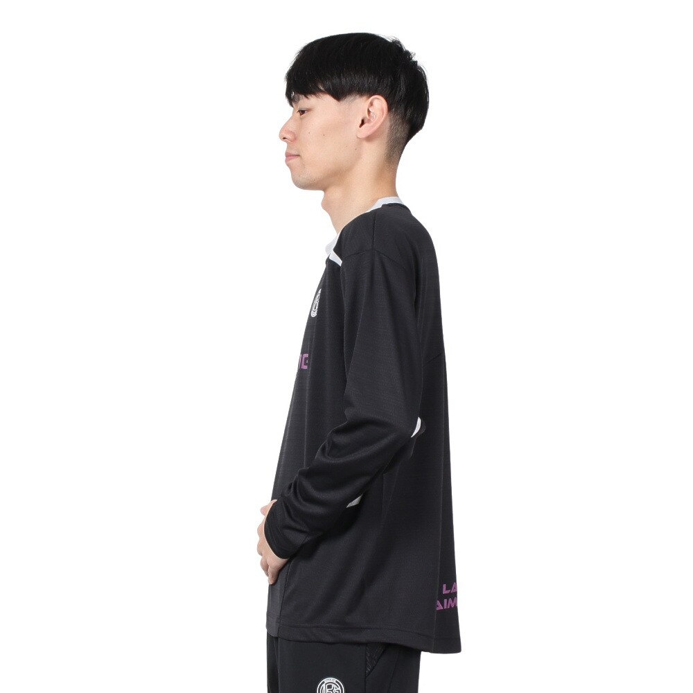 デュアリグ（DUARIG）（メンズ）サッカーウェア ドライプラス ロングスリーブ プラシャツ 4F0012-SCWR-741HD BLK