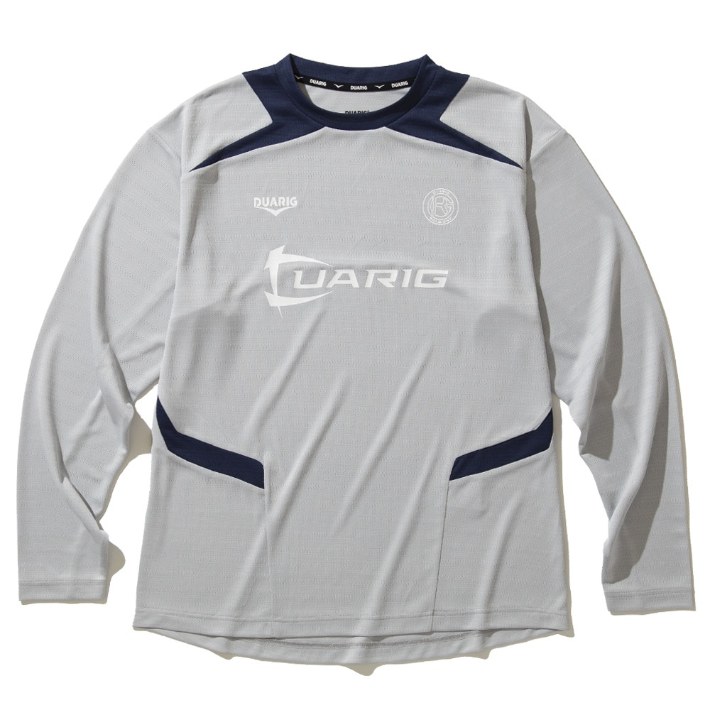 デュアリグ（DUARIG）（メンズ）サッカーウェア ドライプラス ロングスリーブ プラシャツ 4F0012-SCWR-741HD LGRY