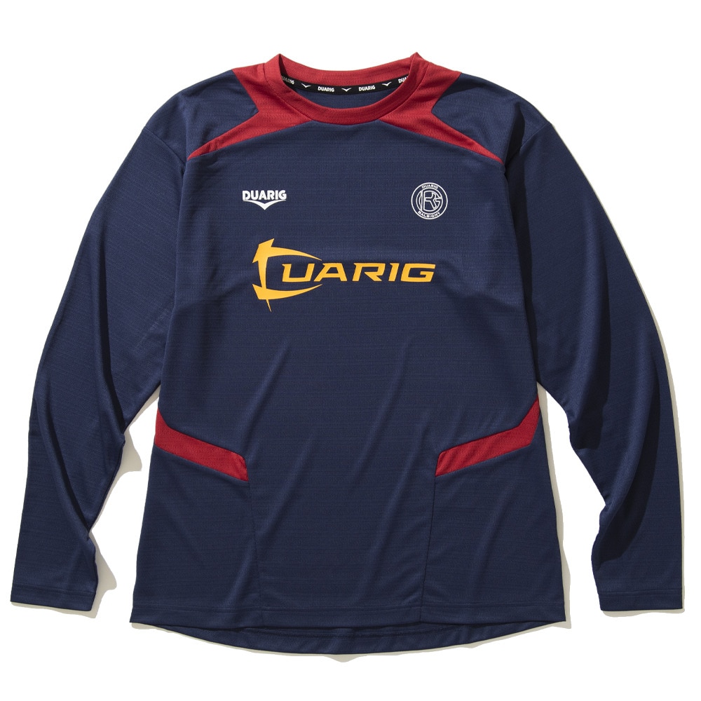 デュアリグ（DUARIG）（メンズ）サッカーウェア ドライプラス ロングスリーブ プラシャツ 4F0012-SCWR-741HD NVY