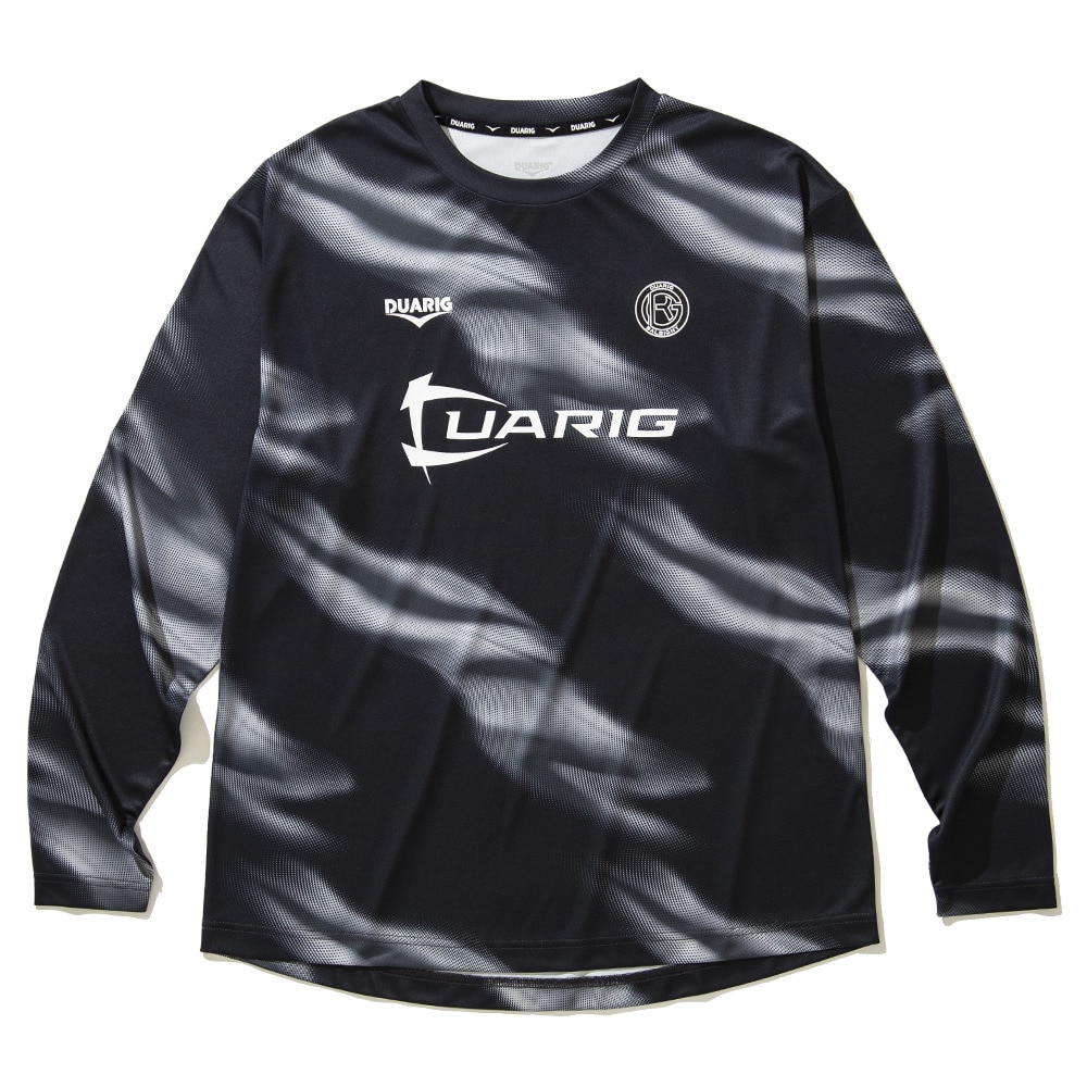 デュアリグ（DUARIG）（メンズ）サッカーウェア ドライプラス ロングスリーブ 昇華プラシャツ 4F0014-SCWR-741HD BKxGR