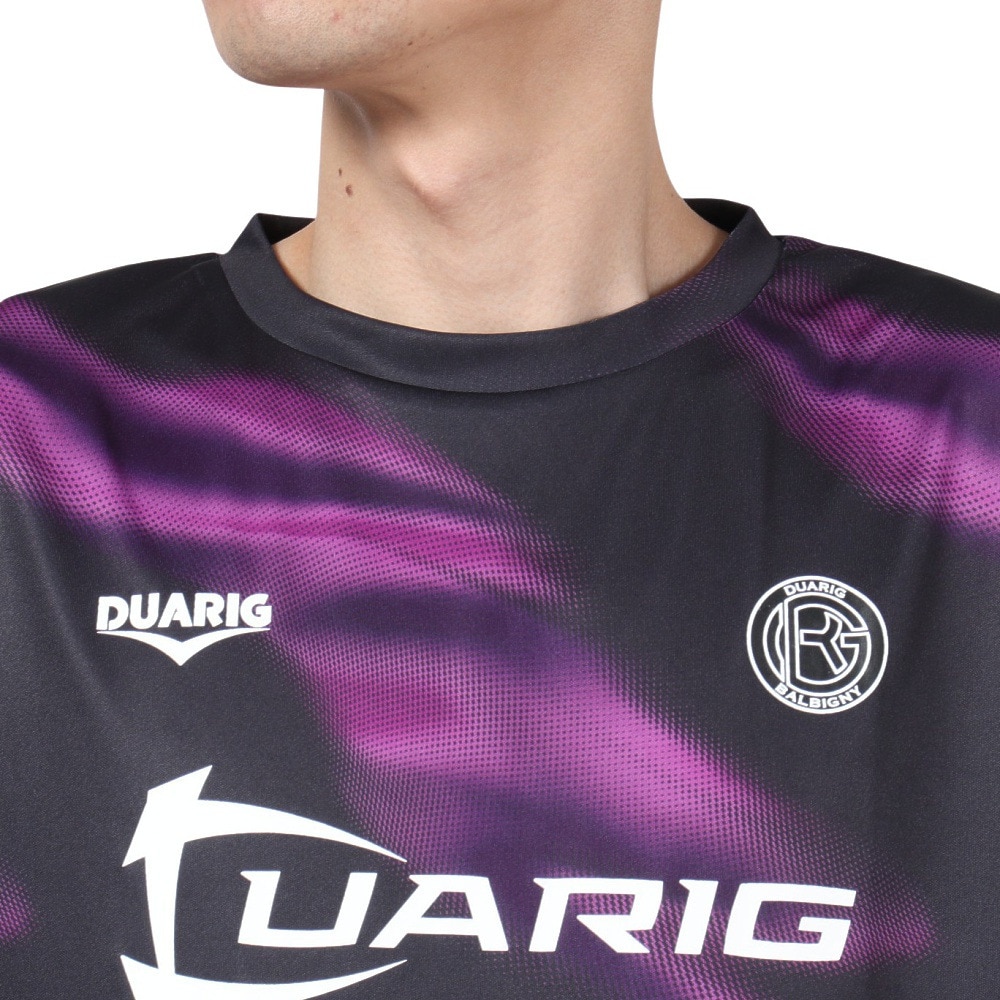 デュアリグ（DUARIG）（メンズ）サッカーウェア ドライプラス ロングスリーブ 昇華プラシャツ 4F0014-SCWR-741HD BKxPU