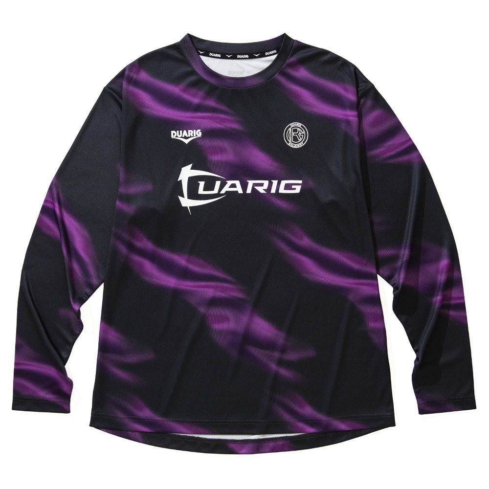 デュアリグ（DUARIG）（メンズ）サッカーウェア ドライプラス ロングスリーブ 昇華プラシャツ 4F0014-SCWR-741HD BKxPU