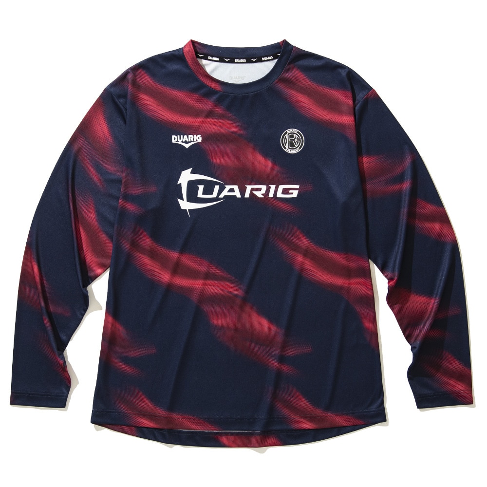 デュアリグ（DUARIG）（メンズ）サッカーウェア ドライプラス ロングスリーブ 昇華プラシャツ 4F0014-SCWR-741HD NVY