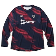 (メンズ)サッカーウェア ドライプラス ロングスリーブ 昇華プラシャツ 4F0014-SCWR-741HD NVY