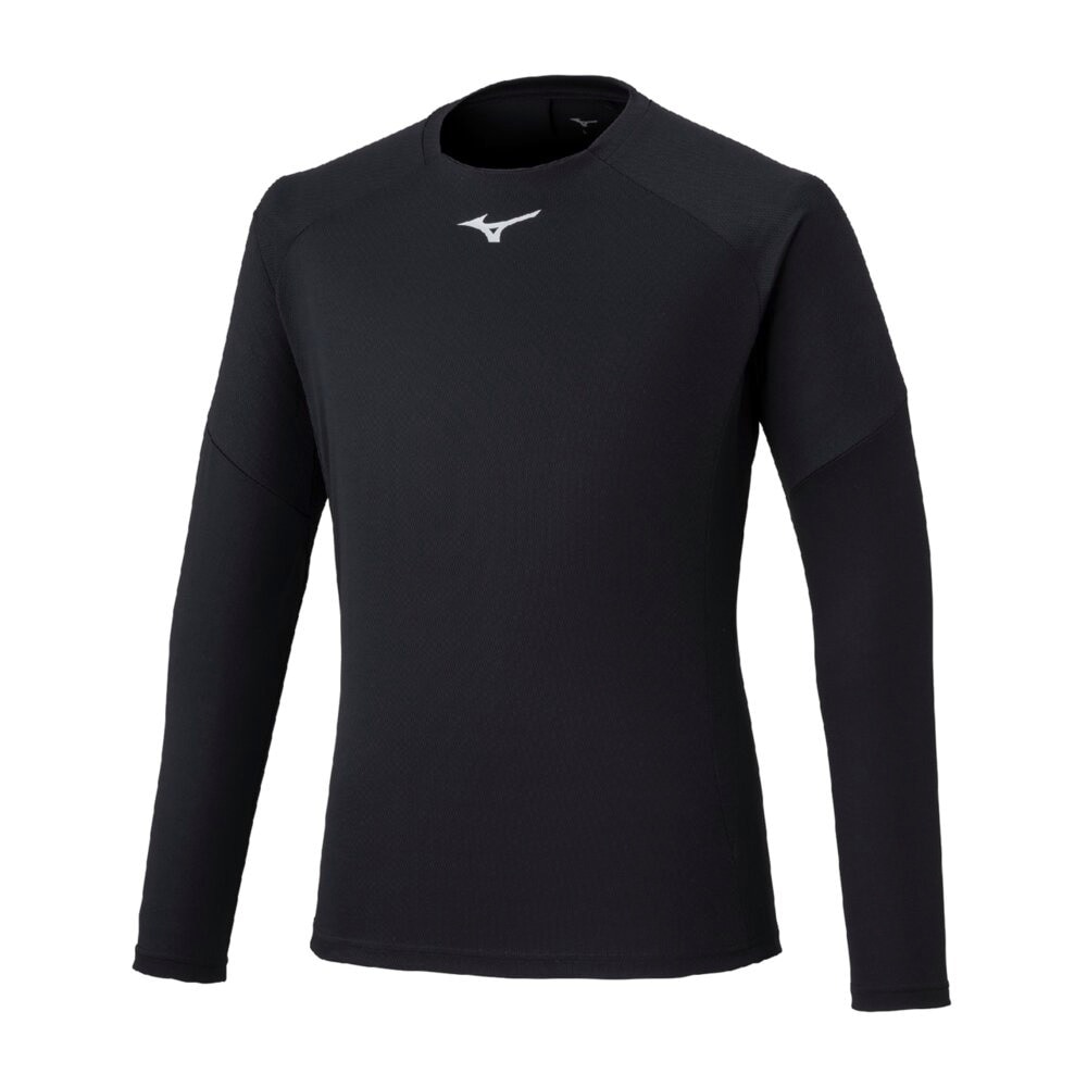 Mizuno ブラック 長袖シャツ サッカー 静岡学園高校　選手権限定部屋着 Mizuno ブラック 長袖シャツ サッカー 静岡学園高校 選手権限定部屋着