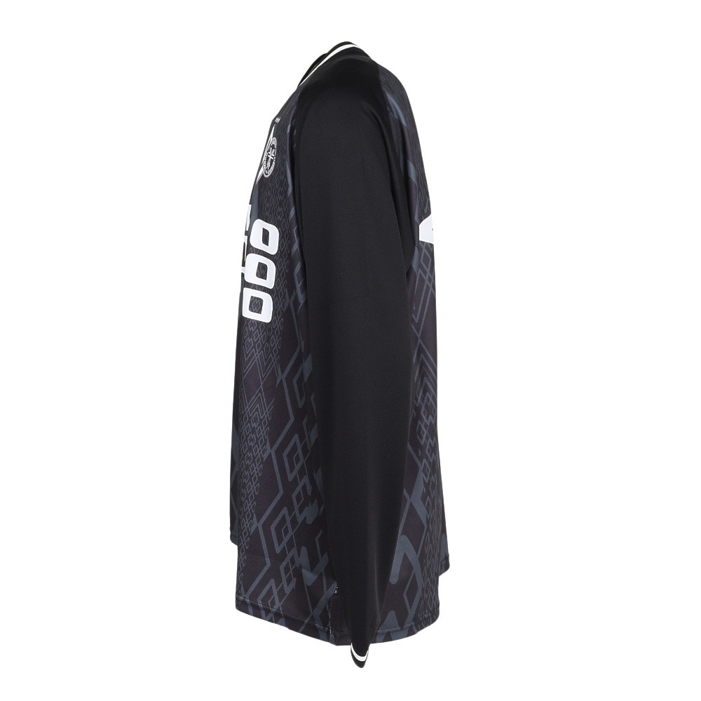 アンブロ（UMBRO）（メンズ）サッカーウェア THIRD グラフィック長袖プラクティスシャツ UF5FLS50M BK00