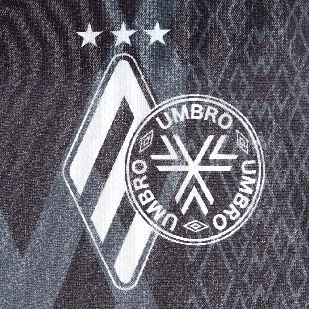 アンブロ（UMBRO）（メンズ）サッカーウェア THIRD グラフィック長袖プラクティスシャツ UF5FLS50M BK00