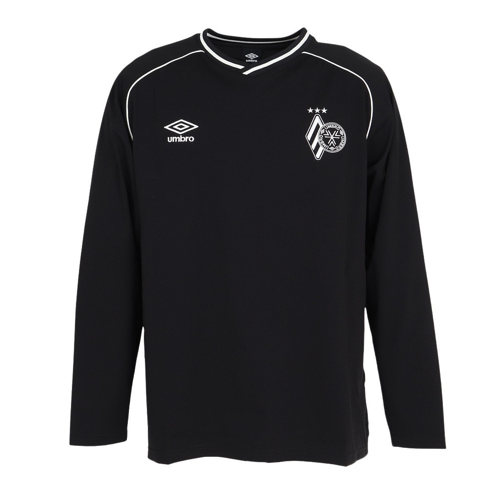 アンブロ（UMBRO）（メンズ）サッカーウェア THIRD フィールテック長袖プラクティスシャツ UF5FLS51M BK00
