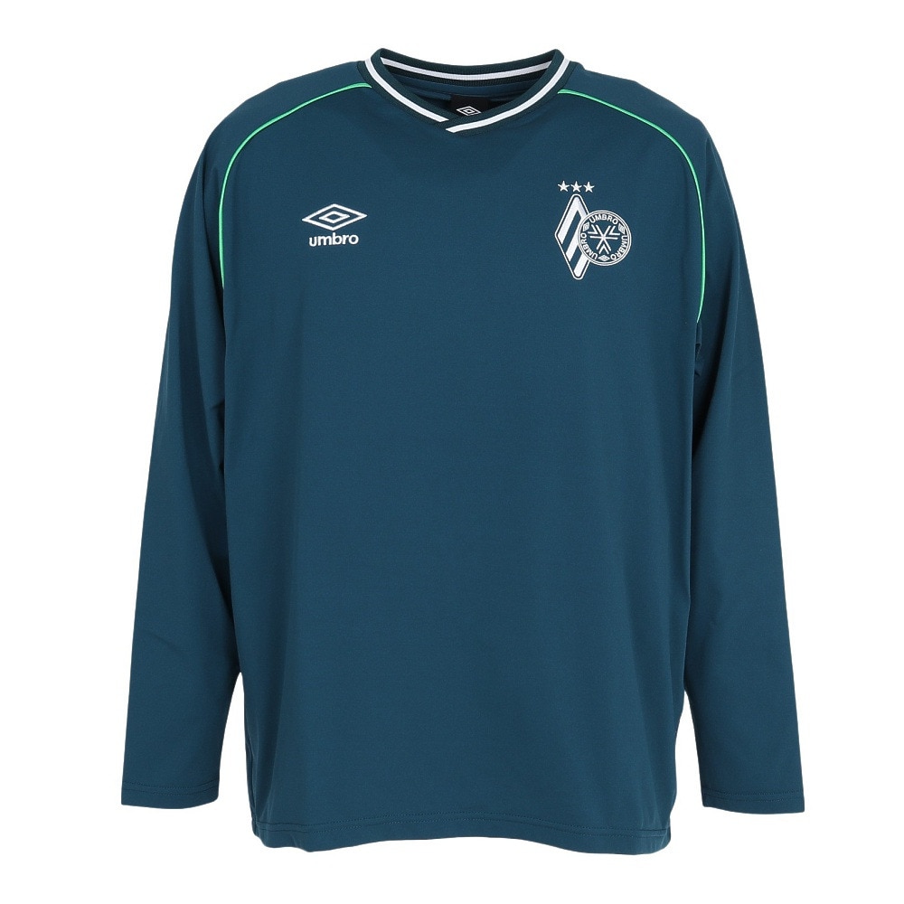 アンブロ（UMBRO）（メンズ）サッカーウェア THIRD フィールテック長袖プラクティスシャツ UF5FLS51M GR00