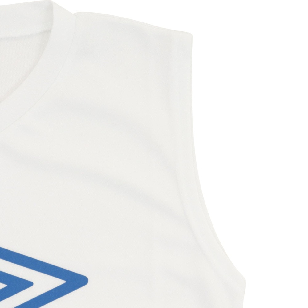 アンブロ（UMBRO）（メンズ）サッカーウェア ノースリーブプラクティスシャツ UUUTJA66 WHT 速乾