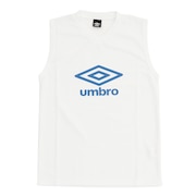 (メンズ)サッカーウェア ノースリーブプラクティスシャツ UUUTJA66 WHT 速乾
