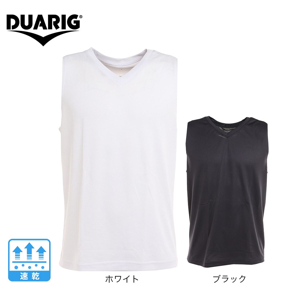 デュアリグ（DUARIG）（メンズ）サッカーウェア ノースリーブインナー 2S28142SCWR-741TP BLK 速乾
