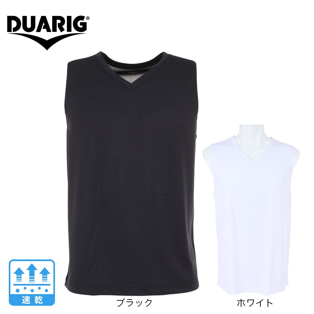 デュアリグ（DUARIG）（メンズ）サッカーウェア ノースリーブインナー 2S8142SCWR-741TP BLK 速乾