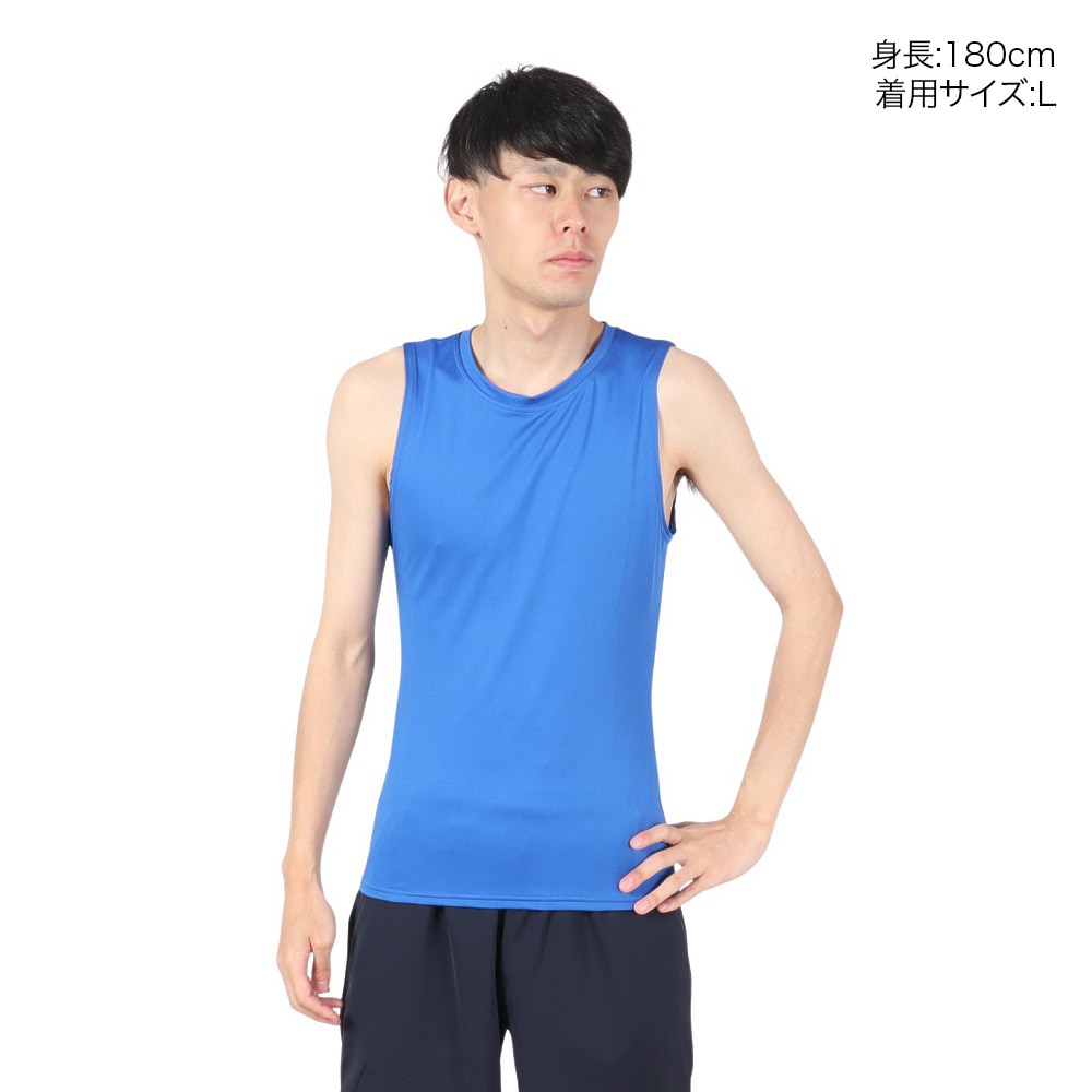 デュアリグ（DUARIG）（メンズ）【新商品】サッカーウェア ドライプラス ストレッチ丸首ノースリーブ 3S0001-SCWR-741ES BLU