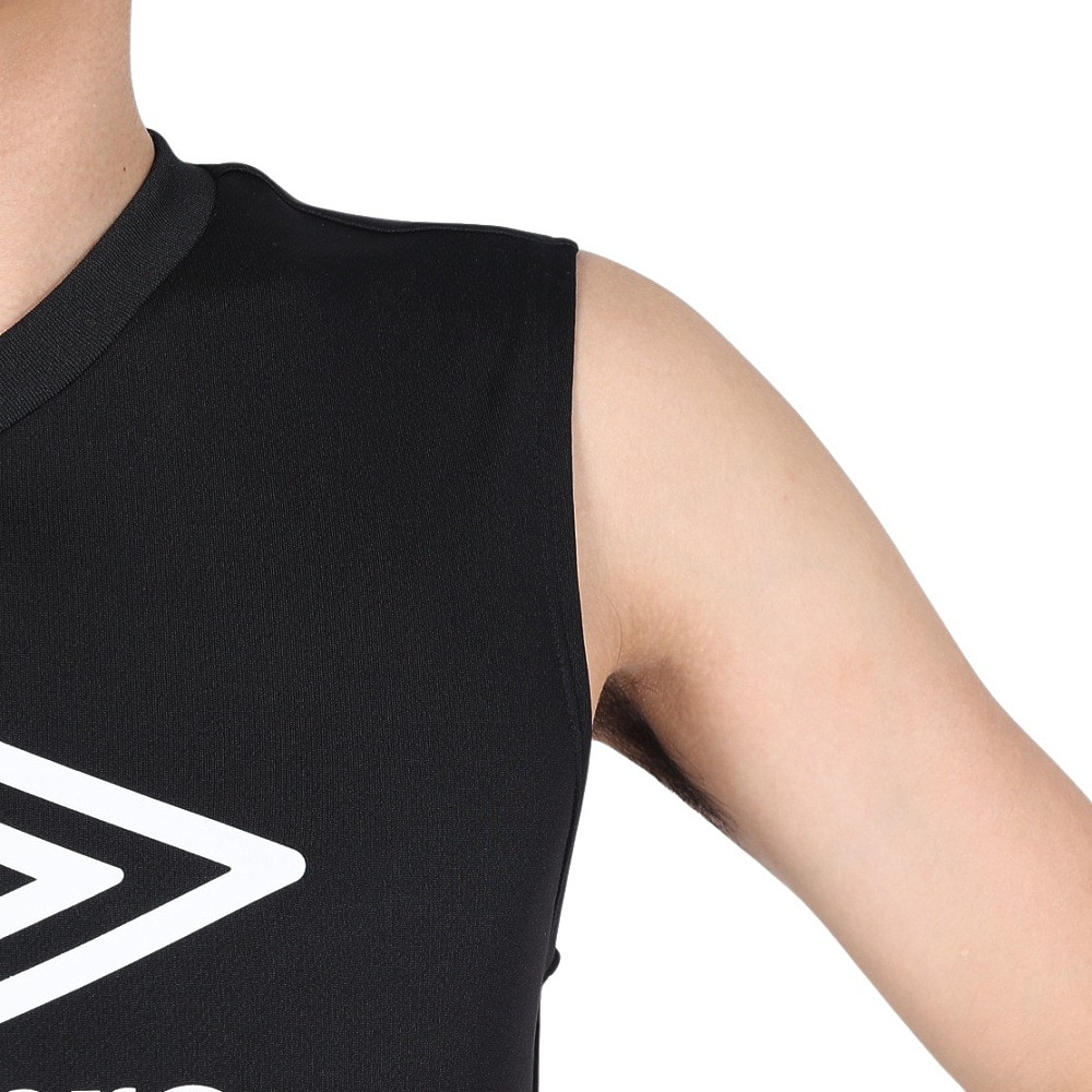 アンブロ（UMBRO）（メンズ）サッカーウェア ノースリーブシャツ UUUVJA66 BLK 速乾