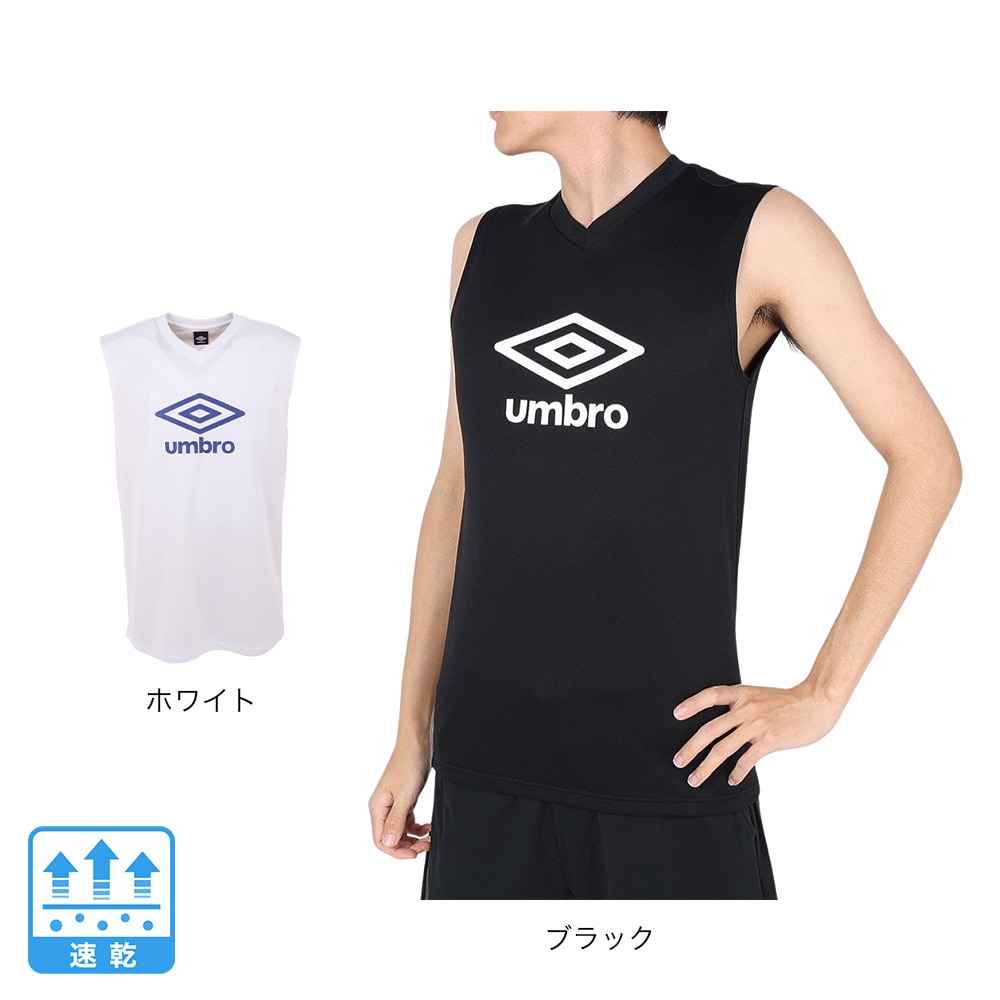 アンブロ（UMBRO）（メンズ）サッカーウェア ノースリーブシャツ UUUVJA66 WHT