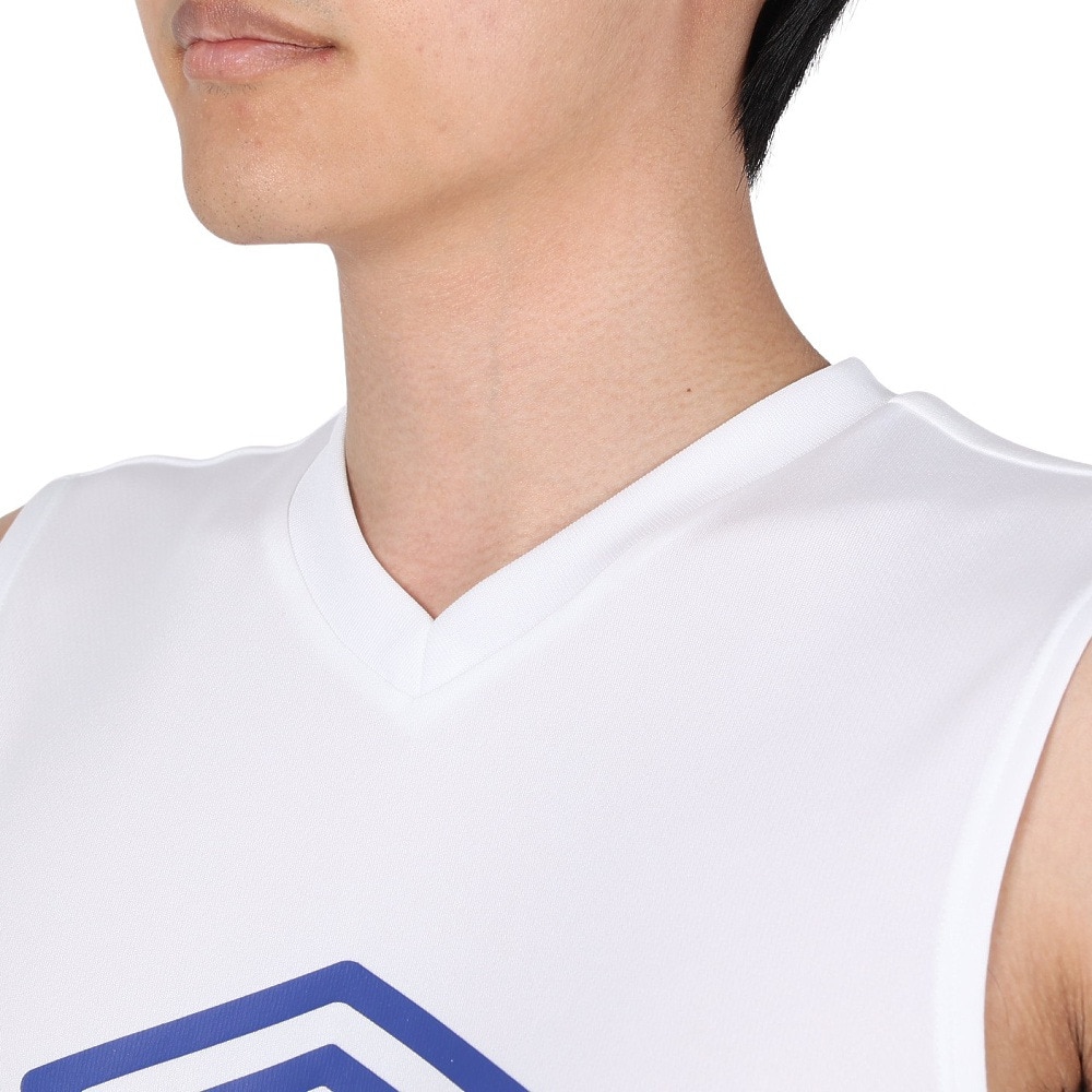 アンブロ（UMBRO）（メンズ）サッカーウェア ノースリーブシャツ UUUVJA66 WHT 速乾
