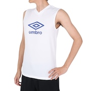 (メンズ)サッカーウェア ノースリーブシャツ UUUVJA66 WHT 速乾