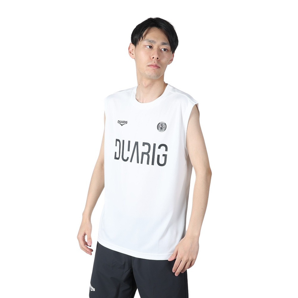 デュアリグ（DUARIG）（メンズ）サッカーウェア プラクティスノースリーブシャツ 4S0010-SCWR-741HD WHT 速乾