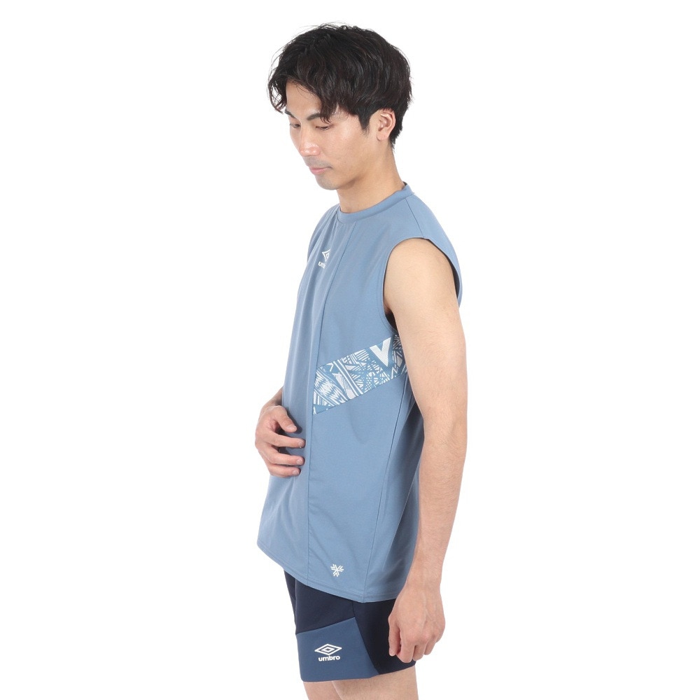 アンブロ（UMBRO）（メンズ）サッカーウェア THE THIRD メッシュノースリーブシャツ UUUXJA61 CPBU