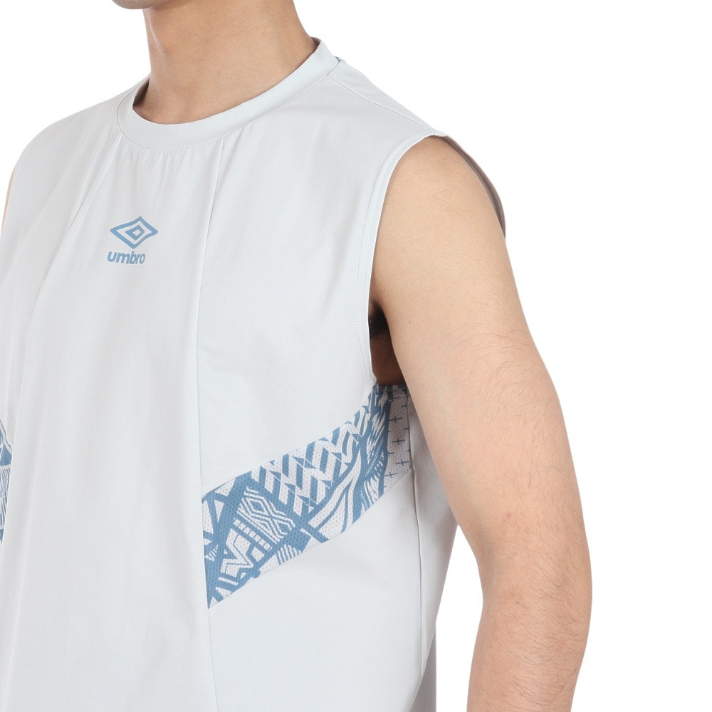アンブロ（UMBRO）（メンズ）サッカーウェア THE THIRD メッシュノースリーブシャツ UUUXJA61 GCGY