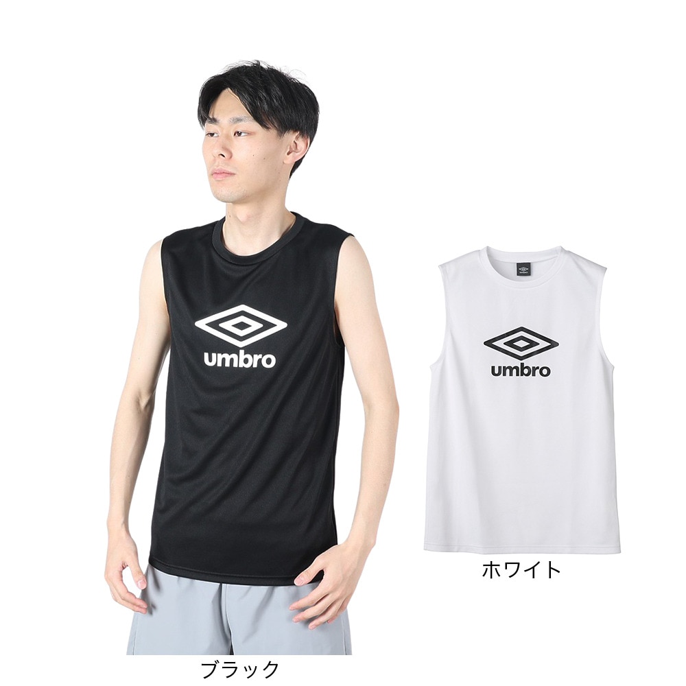 アンブロ（UMBRO） サッカーウェア ノースリーブプラシャツ UUUXJA66 WHT 速乾