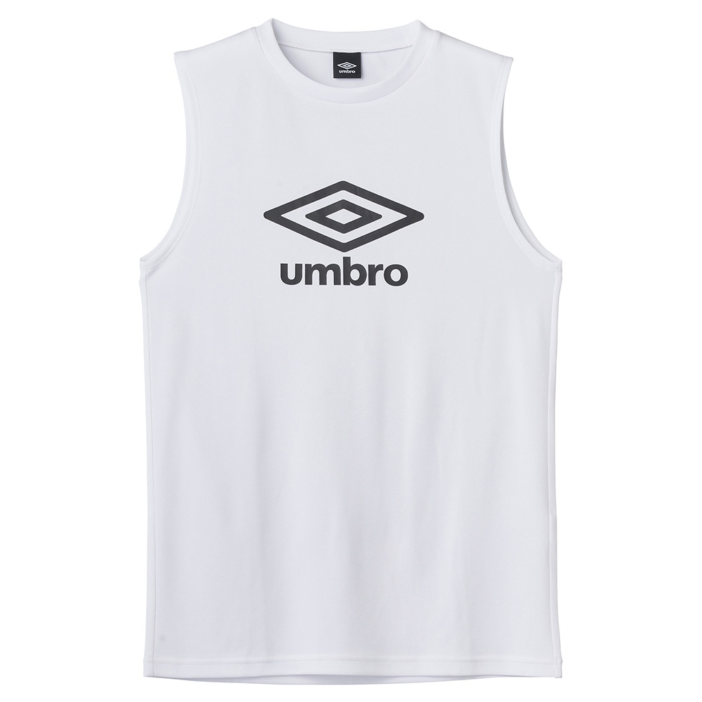 アンブロ（UMBRO）（メンズ）サッカーウェア ノースリーブプラクティスシャツ UF5STZ54M WH00