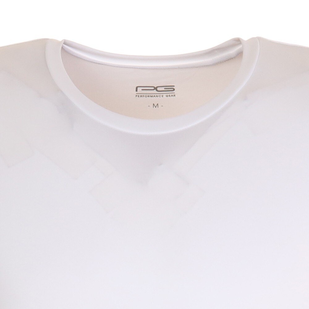 パフォーマンスギア｜サッカー ウェア メンズ ストレッチ丸首長袖シャツ 741PG9ES4527 WHT インナー アンダーシャツ -  アウトドア・キャンプ用品はエルブレス