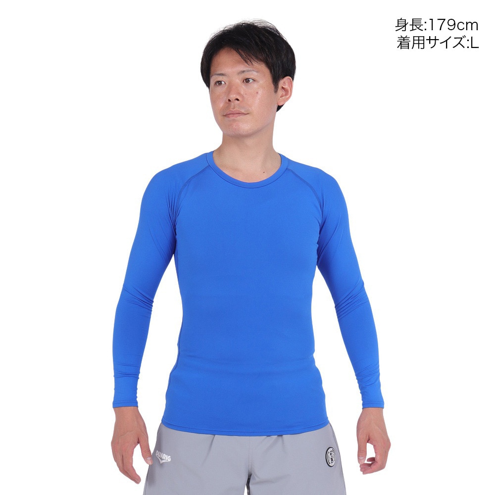 デュアリグ（DUARIG）（メンズ）サッカー ウェア メンズ サッカー 抗菌 高機能コンプレッションインナー 丸首 吸汗速乾 防臭 741D1ES5709 青