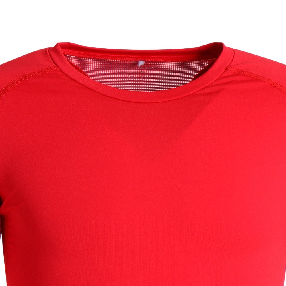 デュアリグ（DUARIG）（メンズ）サッカーウェア 抗菌ストレッチ 丸首長袖シャツ 741D1ES5709 RED 速乾