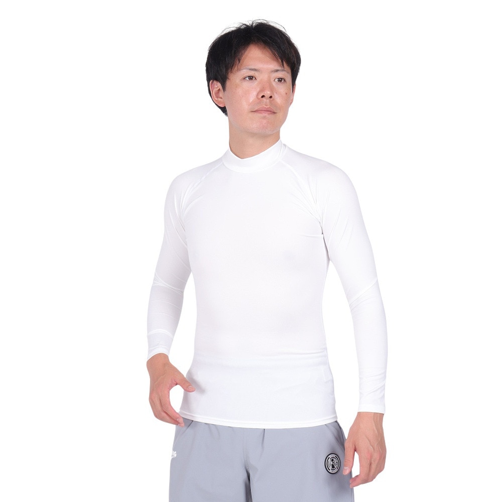 デュアリグ（DUARIG）（メンズ）サッカーウェア ドライプラス 抗菌ストレッチ ハイネック長袖インナーシャツ 741D1ES5708 WHT