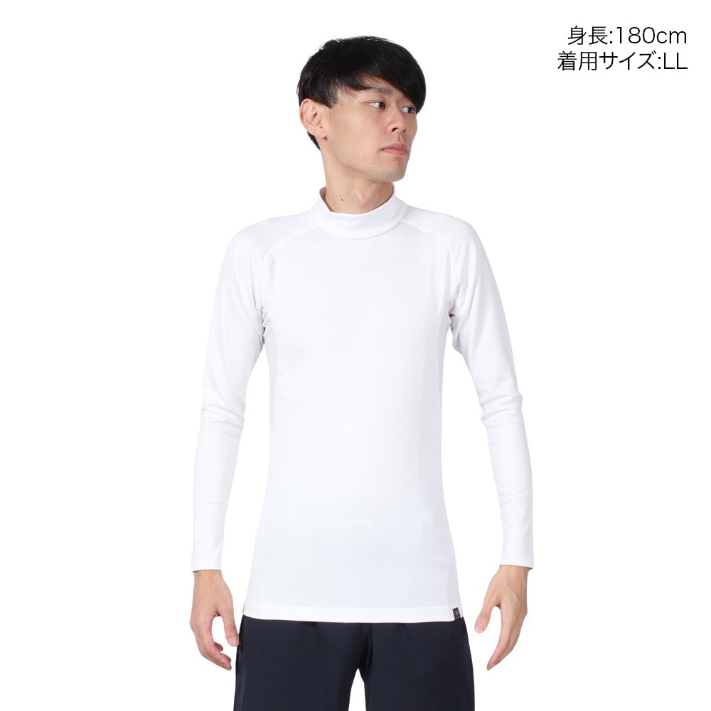 デュアリグ（DUARIG）（メンズ）サッカーウェア ヒートクロス BAハイネック長袖シャツ 741D1ES6909WHT