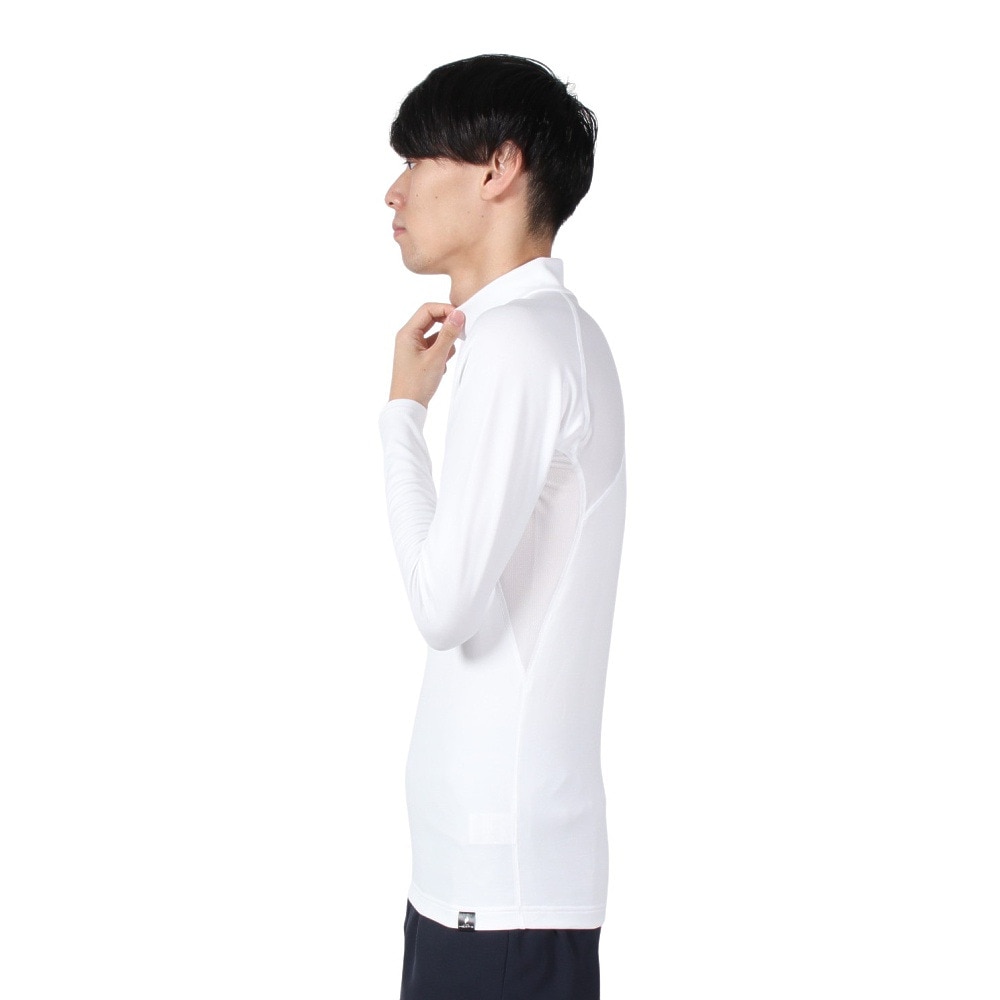 デュアリグ（DUARIG）（メンズ）サッカーウェア ヒートクロス BAハイネック長袖シャツ 741D1ES6909WHT