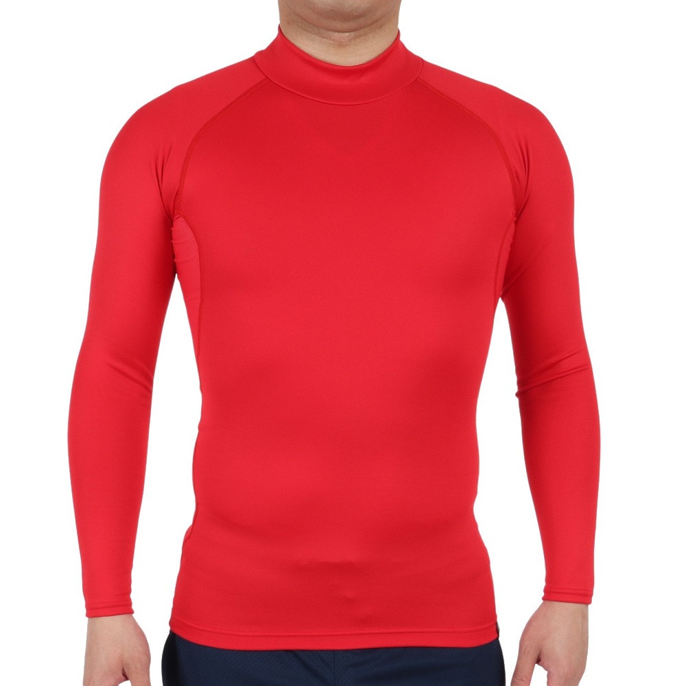 デュアリグ（DUARIG）（メンズ）サッカーウェア ヒートクロス BAハイネック長袖シャツ 741D1ES6909RED