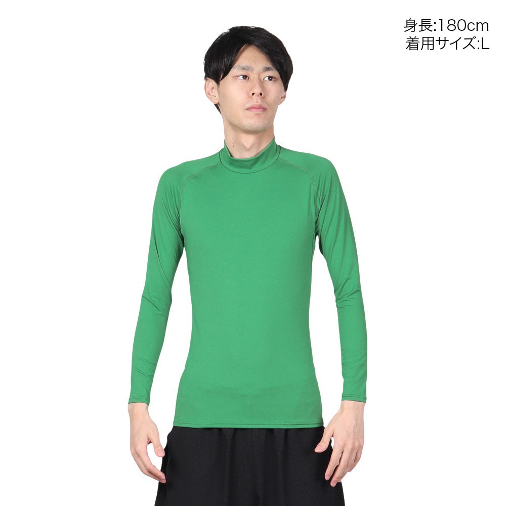 デュアリグ（DUARIG）（メンズ）サッカーウェア ドライプラス抗菌ストレッチハイネック長袖シャツ 741D1ES5708 GRN 速乾
