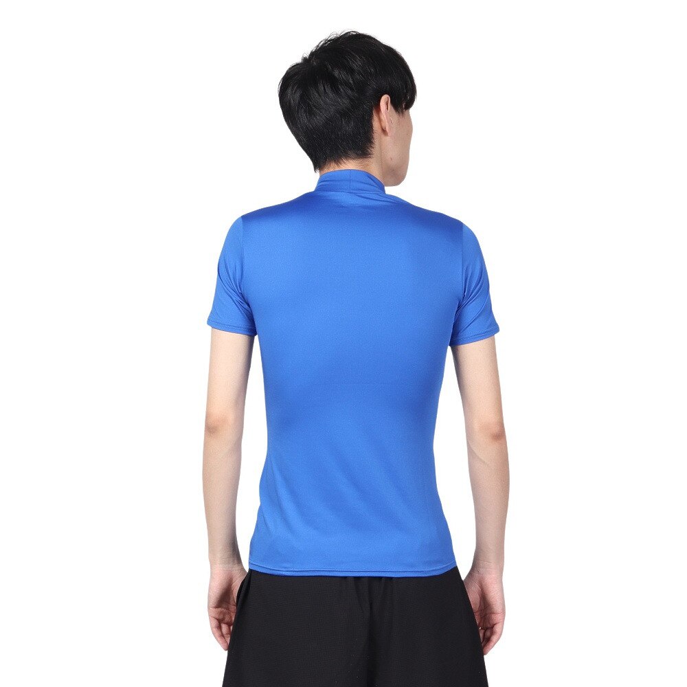 デュアリグ（DUARIG）（メンズ）サッカーウェア ドライプラス ストレッチ ハイネック半袖インナーシャツ 3S0003-SCWR-741ES BLU 速乾