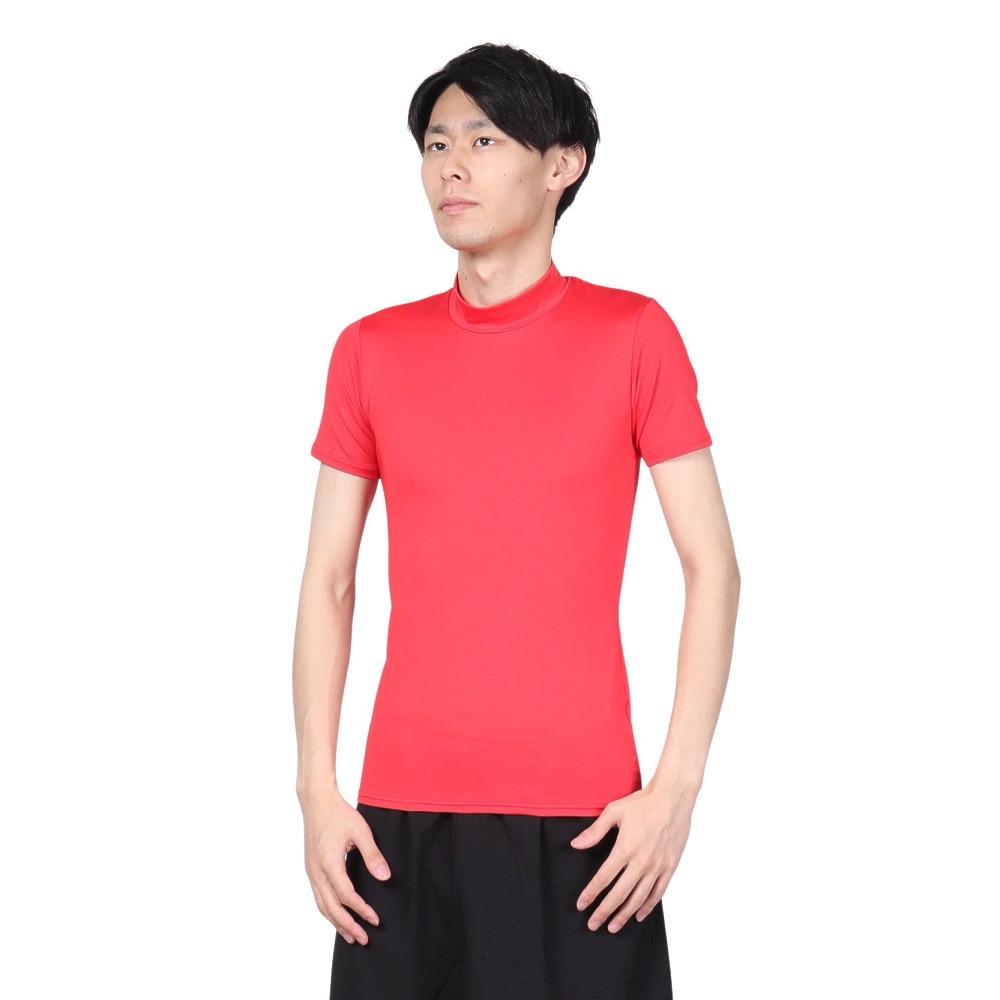 デュアリグ（DUARIG）（メンズ）サッカーウェア ドライプラス ストレッチハイネック半袖 3S0003-SCWR-741ES RED 速乾
